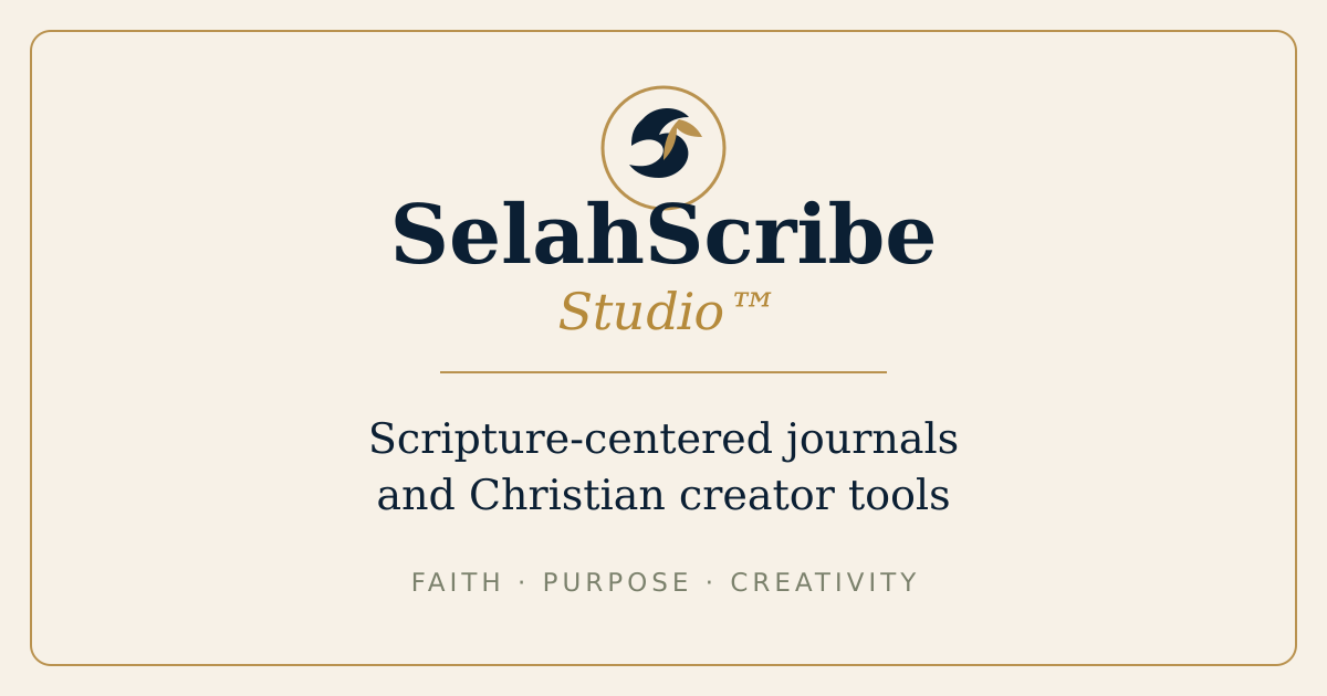 Christian Digital Publishing & Journals | SelahScribe Studio™